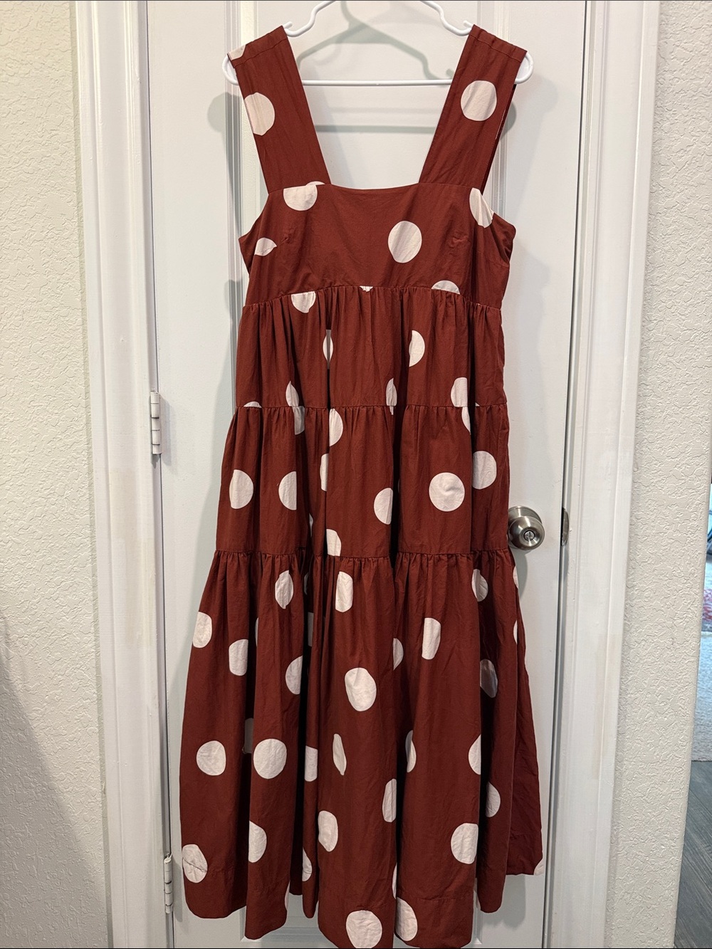 Anthropologie Maeve - Helena Square-Neck Babydoll Polkadot Dress - Picture 10 of 15